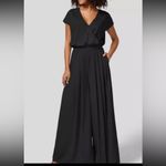 Halara  women’s medium short sleeve wide leg flowy waffle jumpsuit with pockets Photo 15