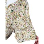 Flint&Moss Womens M Floral Boho Kimono Sleeve Top V Neck Pink Tunic Blouse Chic Yellow Size M Photo 5