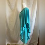 Boston Proper  Teal One-Shoulder Dress Photo 3