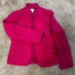 Chico's Fuchsia Pink Jacket Coat Front Collar Photo 2