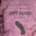 AG Adriano Goldschmied The Janis High Rise Flare Velvet Pants Burgundy Size 31R Photo 3