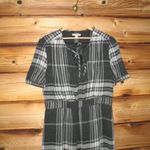 Burberry  Brit Gray Check Crepe Wool Dress 12 Photo 3