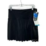 Active Spirit Water Fitness Black Techkini Daisy Chain Swim Skirt Women's 10 NEW Photo 0
