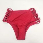 l*space L* Harrington Bikini Bottom High Rise Red Size XS NWT Bitsy Photo 0