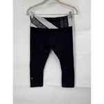 Lululemon Wunder Under Cropped Legging Women 6 Black Reversible Athletic Yoga Photo 2
