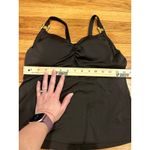 Lands' End  Two Piece Tankini Set Brown Size 10 Gold Accent Photo 5