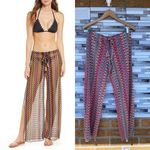 Becca  by Rebecca Sunset Soiree Crochet Split Leg Swim Cover Up Pants small Photo 0