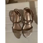 Dream Paris Dream Pairs Women Gold Glitter Wedge Sandals Ankle Strap Buckle Size 8 Photo 1