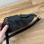 Tory Burch Dena Fold Over Black Distressed Leather Crossbody Purse Bag Photo 11