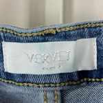 Vervet  Size 30 Blue High Rise Distressed Raw Hem Straight Leg Crop Jeans Cali Photo 3