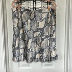 H&M Elastic Waist Snake Skin Print Silky Skirt Size L Photo 0