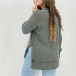 Aerie  slouchy crewneck pullover sweatshirt high low in dark gray XS Photo 4