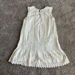 Chelsea Flower Drop Waist Dress Cream Tank Lace Embroidered Sz Medium Boho VGUC Photo 4