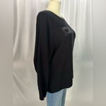 DKNY  Plus Size Dolman Sleeve Sequin Logo Sweater (856) Photo 4