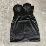 Naked Wardrobe  The Statement Ruched Black Strapless Bodycon Mini Dress Formal S Photo 10