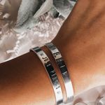 Just Peachy Bracelet Cuff Silver Photo 1