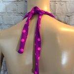 Apt. 9  Halter Top Bikini Purple Pink Polka Dots L Photo 8