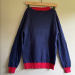 Tipsy Elves  Festive Blue and Red Sweater 100% Acrylic Size S Photo 5