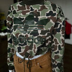 Adidas Camo Tie Waist  Sweatshirt Photo 0