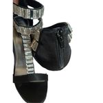 Camille La Vie New  Black Rhinestone Formal Dress Heels Size 8 Photo 7
