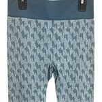 Elle Oiselle Bolt Run Seamless Teal Leggings Size Small Photo 6