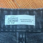 ZARA  black denim cutoff shorts Photo 3
