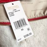 Michael Kors Red Lydia Large Leather Hobo Bag Designer Shoulder Bag Purse Photo 14