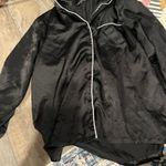 Alexander del Rossa Black Satin Button Photo 0