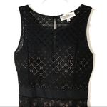 3/$30 Francesca's | Black Lace Mini Dress Tan Lining S Photo 1
