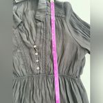 ZARA Charcoal Blouse with Button Detail Size S Made in Turkey Photo 5