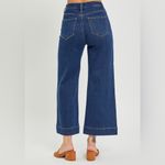 RISEN Jeans High Rise Wide Leg Button Fly Dark Wash Denim Size 2X 18 / 20 NWT Blue Photo 2