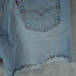 Levi's Vtg 95' 555 Shorts Mens Womens 33x6 Blue Cut Off Raw Hem Bootie Hot Pants Photo 5