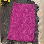 Xhilaration Modern Fuchsia Lace Straight Pencil Skirt Women  Size M Photo 0