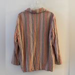 Free People Multicolor Striped Blazer Oversized Size XS Photo 2