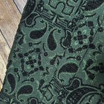 Urban Outfitters White Green Black Antoinette Strapless Brocade Paisley Romper Photo 7