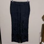 Equipment Femme Lita Navy Blue Eclipse Floral Jacquard Viscose Trouser Pants Photo 4