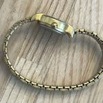 Carriage Ladies Watch Indiglo White Dial Two Tone Stretch Stainless Bracelet Photo 3