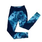 Pink Lotus  Exercise Leggings Midnight Run in Crystal Blue Womens Size XS Photo 2