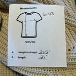 Moon & Madison Beige Knit V Neck Pullover Sweater Size S Tan Photo 4