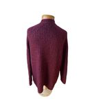 Johnston & Murphy  Long Sleeve Open Front Pocket Cardigan Size Medium burgundy wi Photo 1