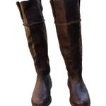 Frye  Shirley Artisan Tall Dark Brown Leather Boots Size 5.5 Photo 2