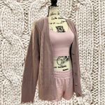 Lucky Brand Women's Light Pink Cable Knit Sweater Photo 1
