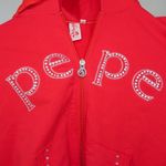 Pepe Jeans Vintage Y2K Pepe Rhinestone RedJacket Photo 4