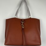 Rebecca Minkoff Megan Leather Shopper Tote Bag in Caramello Photo 1