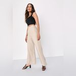 Lulus NWT Breezy Times Ahead High Waist Wide Leg Linen Blend Pants Medium Photo 5