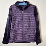 32 Degrees Heat Fleece & Quilted Puffer Jacket Size Medium Deep Purple Photo 1