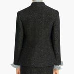 J.Crew  Womens Jacket Going Out Blazer Tinsel Tweed Wool Blend Lined Black Size 2 Photo 2