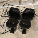 Marc Fisher Black Leather Strappy Ankle Square Toe Heel Shoes 10 Photo 3