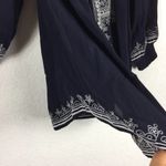 Tularosa Revolve Jacqueline Navy Embroidered Off Shoulder Tunic Mini Dress XS Photo 11