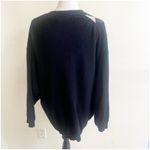 Lands' End Land’s End Vintage Women’s Argyle Cardigan Sweater Lambswool Black Gray Size XL Photo 5